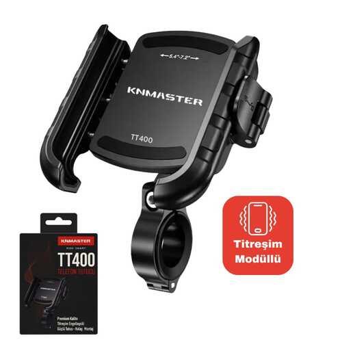 KNMASTER TT-400 Titreşim Önleyici Motosiklet Telefon Tutucu