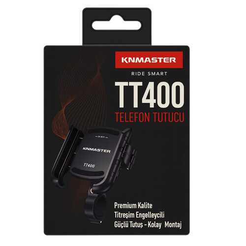 KNMASTER TT-400 Titreşim Önleyici Motosiklet Telefon Tutucu