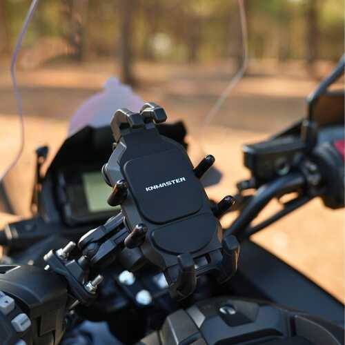 KNMASTER TT-860 Titreşim Önleyici Motosiklet Telefon Tutucu