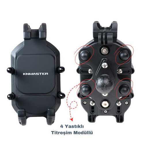 KNMASTER TT-860 Titreşim Önleyici Motosiklet Telefon Tutucu