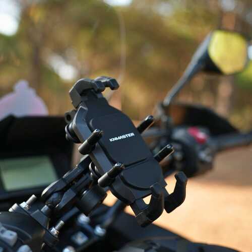 KNMASTER TT-860 Titreşim Önleyici Motosiklet Telefon Tutucu