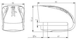KOVIX - KOVIX KNX6-FG ALARMLI DİSK KİLİT YEŞİL (1)