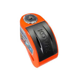 KOVIX - KOVIX KT6/CB-FO ALARMLI DİSK KİLİT TURUNCU