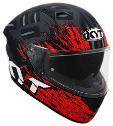 KYT - KYT NF-R KASK FLAMING MATT GREY-RED (1)