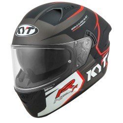 KYT NF-R KASK TRACK MATT GREY - Thumbnail