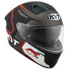 KYT NF-R KASK TRACK MATT GREY - Thumbnail