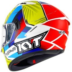 KYT NF-R KASK XAVI FORES REPLICA 2021 BLU-RED-YELLOW - Thumbnail