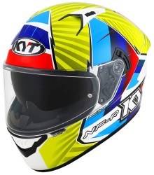 KYT NF-R KASK XAVI FORES REPLICA 2021 BLU-RED-YELLOW - Thumbnail