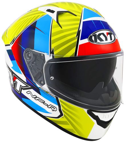KYT NF-R KASK XAVI FORES REPLICA 2021 BLU-RED-YELLOW