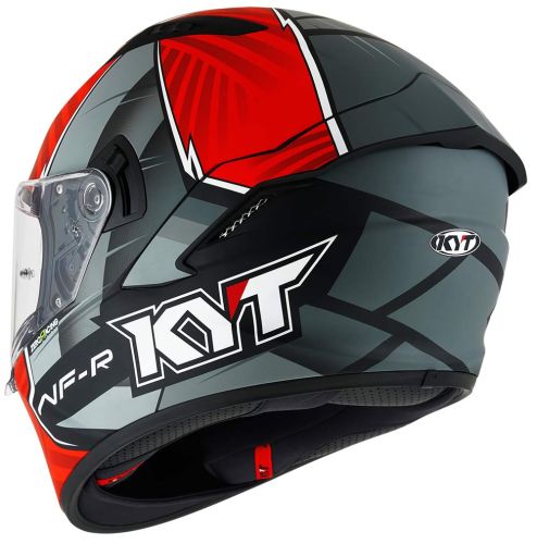 KYT NF-R KASK XAVI FORES REPLICA 2021 MATT BLACK-RED