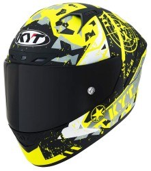 KYT NZ-RACE KASK BLAZING MATT YELLOW - Thumbnail