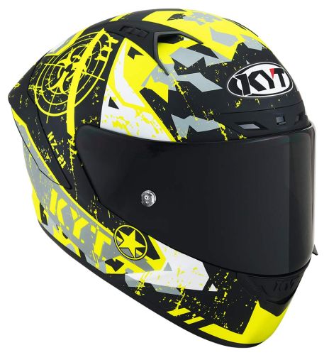 KYT NZ-RACE KASK BLAZING MATT YELLOW