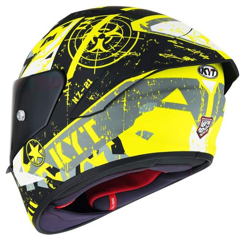 KYT NZ-RACE KASK BLAZING MATT YELLOW