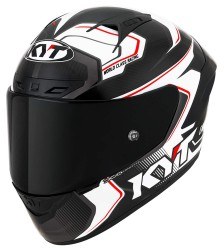 KYT NZ-RACE KASK CARBON COMPETITION WHITE - Thumbnail