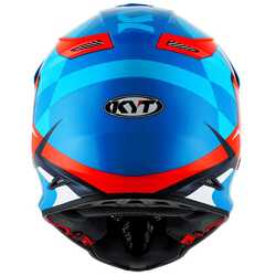 KYT SKYHAWK KASK GLOWING BLUE ORANGE FLUO - Thumbnail