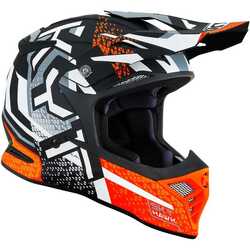 KYT - KYT SKYHAWK KASK HYPERFLOW MATT GREY / ORANGE (1)