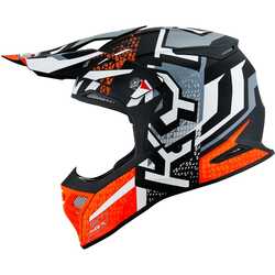 KYT SKYHAWK KASK HYPERFLOW MATT GREY / ORANGE - Thumbnail