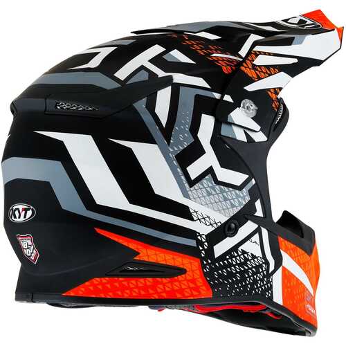 KYT SKYHAWK KASK HYPERFLOW MATT GREY / ORANGE