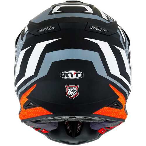 KYT SKYHAWK KASK HYPERFLOW MATT GREY / ORANGE