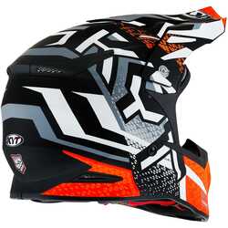 KYT SKYHAWK KASK HYPERFLOW MATT GREY / ORANGE - Thumbnail