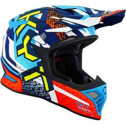 KYT SKYHAWK KASK HYPERFLOW MATT LIGHT BLUE / RED - Thumbnail