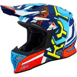 KYT SKYHAWK KASK HYPERFLOW MATT LIGHT BLUE / RED - Thumbnail