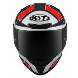 KYT TT-COURSE KASK ELECTRON MAT GRİ/KIRMIZI - Thumbnail