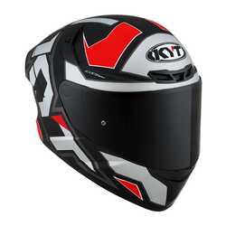 KYT - KYT TT-COURSE KASK ELECTRON MAT GRİ/KIRMIZI (1)