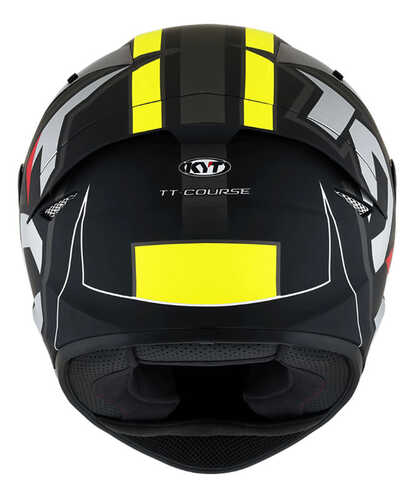 KYT TT-COURSE KASK ELECTRON MAT SİYAH SARI