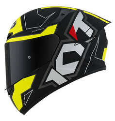 KYT TT-COURSE KASK ELECTRON MAT SİYAH SARI - Thumbnail