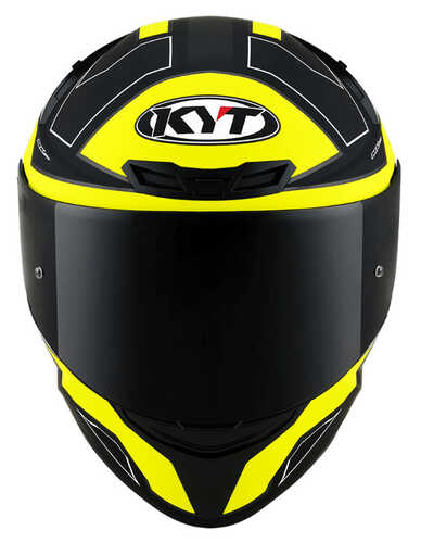 KYT TT-COURSE KASK ELECTRON MAT SİYAH SARI