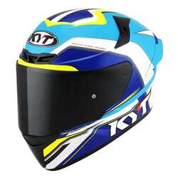 KYT - KYT TT-COURSE KASK GRAND PRIX AÇIK MAVİ BEYAZ