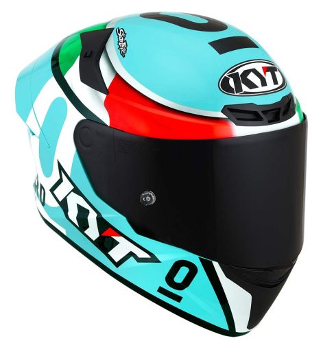 KYT TT-COURSE KASK LEOPARD REPLICA TROCOLORE