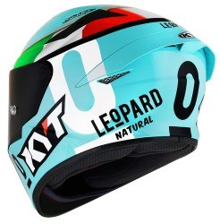 KYT TT-COURSE KASK LEOPARD REPLICA TROCOLORE - Thumbnail