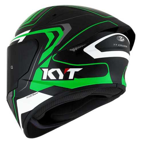 KYT TT-COURSE KASK OVERTECH SİYAH/YEŞİL