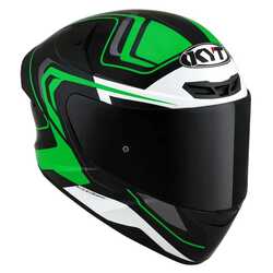 KYT - KYT TT-COURSE KASK OVERTECH SİYAH/YEŞİL (1)