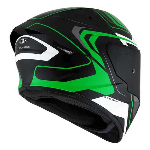 KYT TT-COURSE KASK OVERTECH SİYAH/YEŞİL