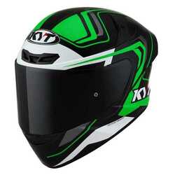 KYT - KYT TT-COURSE KASK OVERTECH SİYAH/YEŞİL