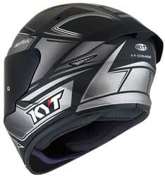 KYT TT-COURSE KASK TOURIST MATT COOL GREY - Thumbnail