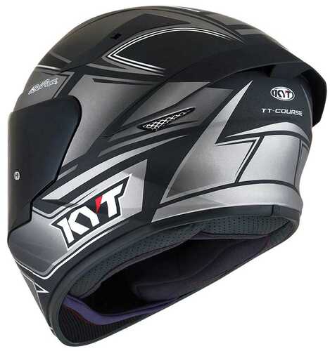 KYT TT-COURSE KASK TOURIST MATT COOL GREY