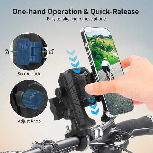 MECHRIG 12.7 - 33 mm UYUMLU U TİPİ MOTOSİKLET TELEFON TUTUCU