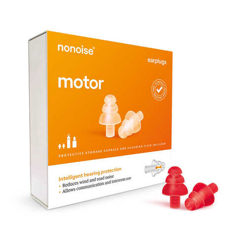 NONOISE MOTOSİKLET KULAK TIKACI KIRMIZI