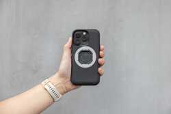 QUADLOCK MAG UYUMLU TELEFON KILIFI HALKASI GRİ - Thumbnail