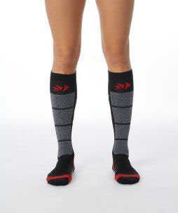 SIX2 UZUN MOTOSİKLET ÇORABI SİYAH KIRMIZI