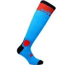 SIX2 - SIX2 UZUN YARIŞ ÇORABI TURKUAZ KIRMIZI