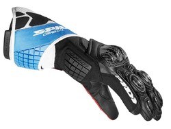 SPIDI CARBO 4 DERİ ELDİVEN SİYAH MAVİ KIRMIZI - Thumbnail