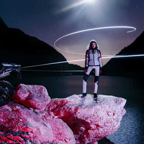 SPIDI CROSSMASTER LADY H2OUT KADIN CEKET KIRMIZI GRİ