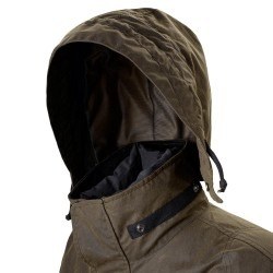 SPIDI MOTOCOMBAT WAX UZUN CEKET KOYU YEŞİL - Thumbnail