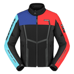 SPIDI - SPIDI MOTOJOY TEKSTİL CEKET SİYAH MAVİ KIRMIZI