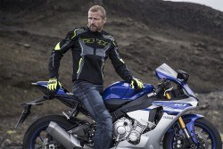 SPIDI TRONIK NET YAZLIK FİLE CEKET SİYAH / SARI - Thumbnail